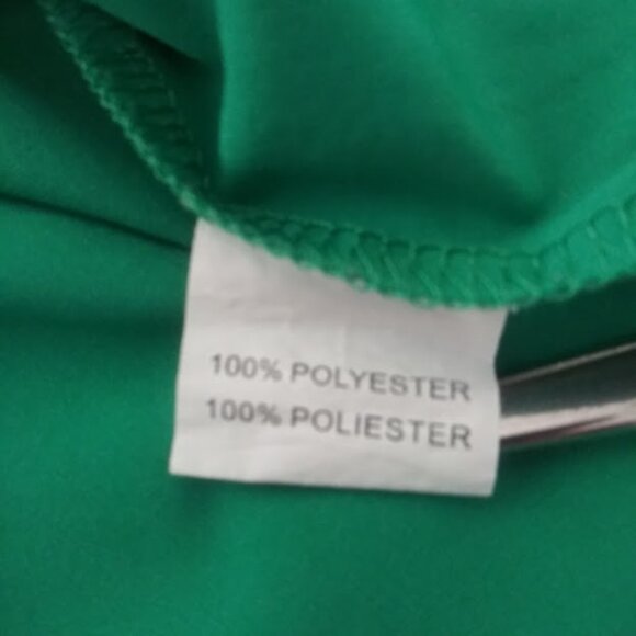 Lia women's XL green rhinestone short sleeve top - Picture 15 of 16